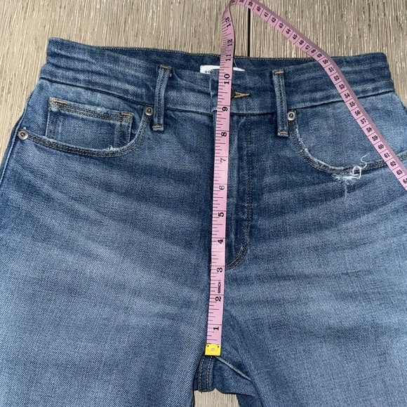 Good American good classic high rise ankle slim straight jeans indigo 4 27 - Picture 6 of 11